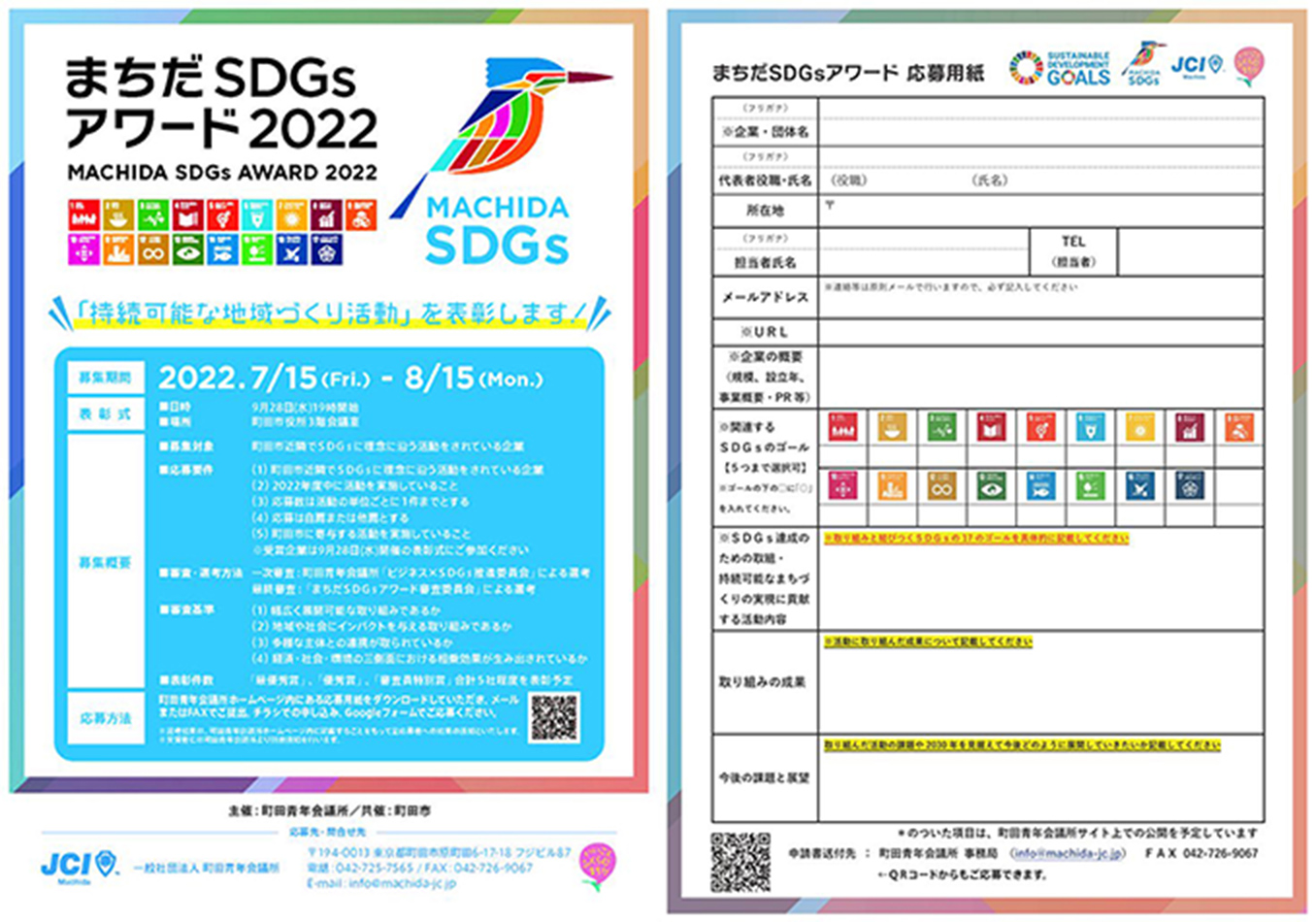 町田市との共催事業『まちだSDGsアワード2022』開催